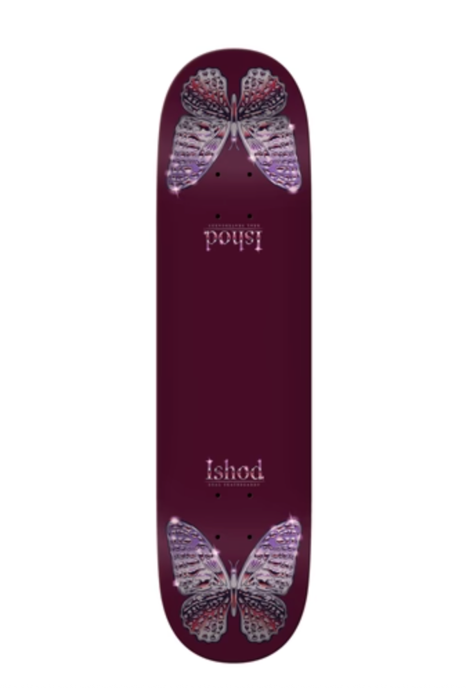 Real Ishod Mariposa Chrome Redux 8.0 Twin Tail Skateboard Deck
