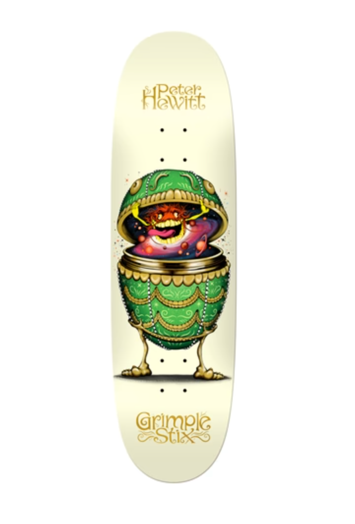 AntiHero Hewitt Grimple Stix Fabrage Egg 8.75 Skateboard Deck