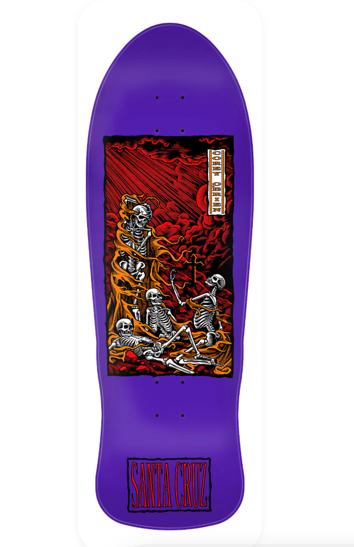 Santa Cruz OBrien Purgatory Reissue Skateboard Deck 9.85