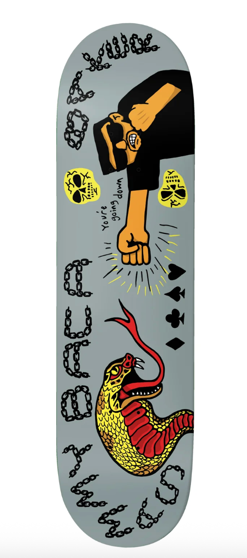Baker Sammy Baca Going Down Skateboard Deck 8.25