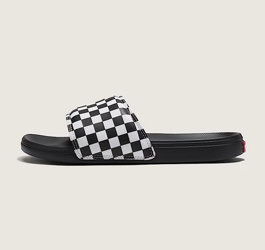 Vans La Costa Slide-On Checkerboard White Black