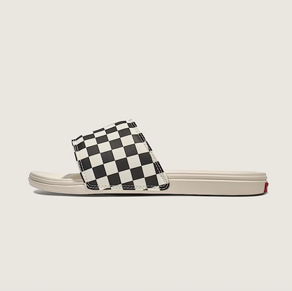Vans Women's La Costa Slide-On Checkerboard Black White