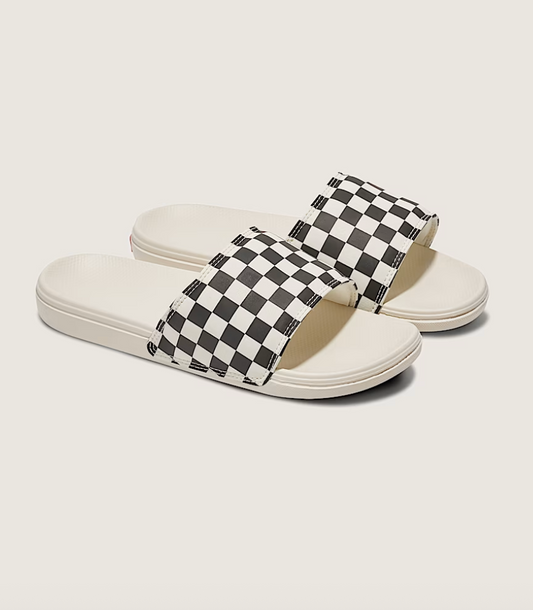 Vans Women's La Costa Slide-On Checkerboard Black White