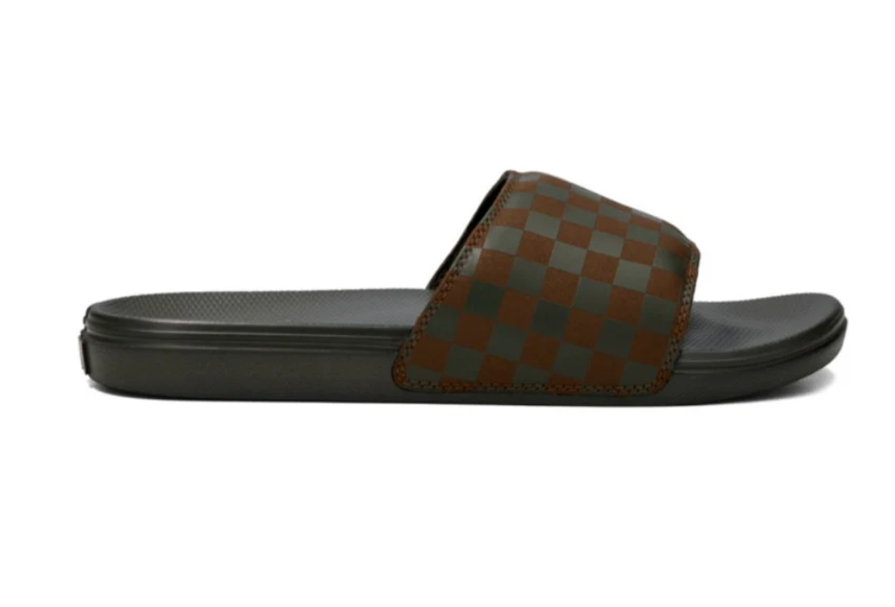 Vans La Costa Slide-On Obsidian Fern Checkerboard
