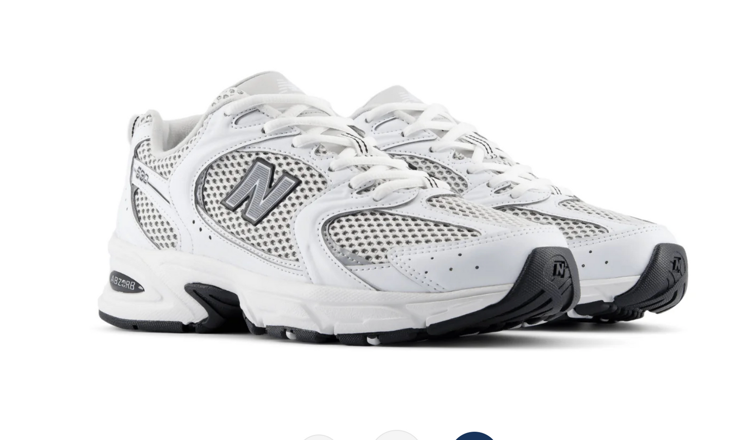New Balance 530 White Silver Metallic
