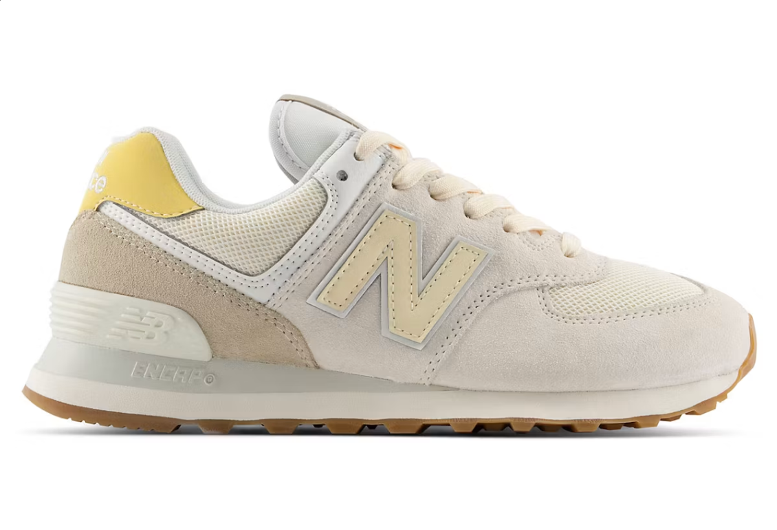 New Balance Women's 574 Sea Salt Yellow