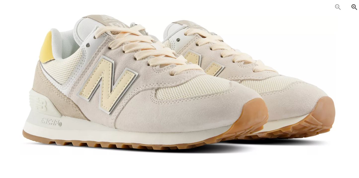 New Balance Women's 574 Sea Salt Yellow