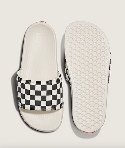 Vans Women's La Costa Slide-On Checkerboard Black White