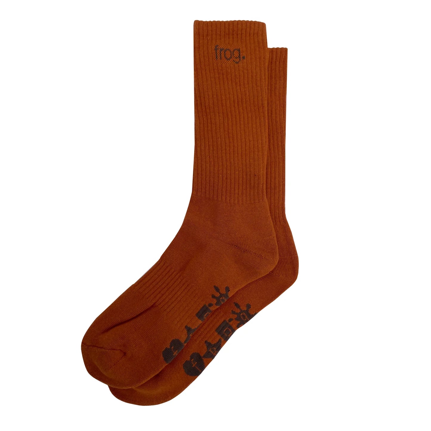 Frog Socks Brown Black