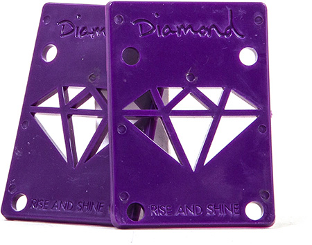 Diamond Risers 1/8" Purple