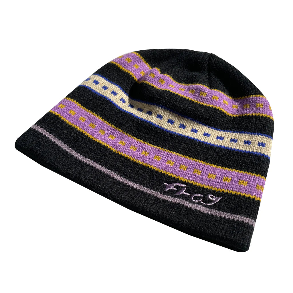 Frog Lost Beanie Black Purple