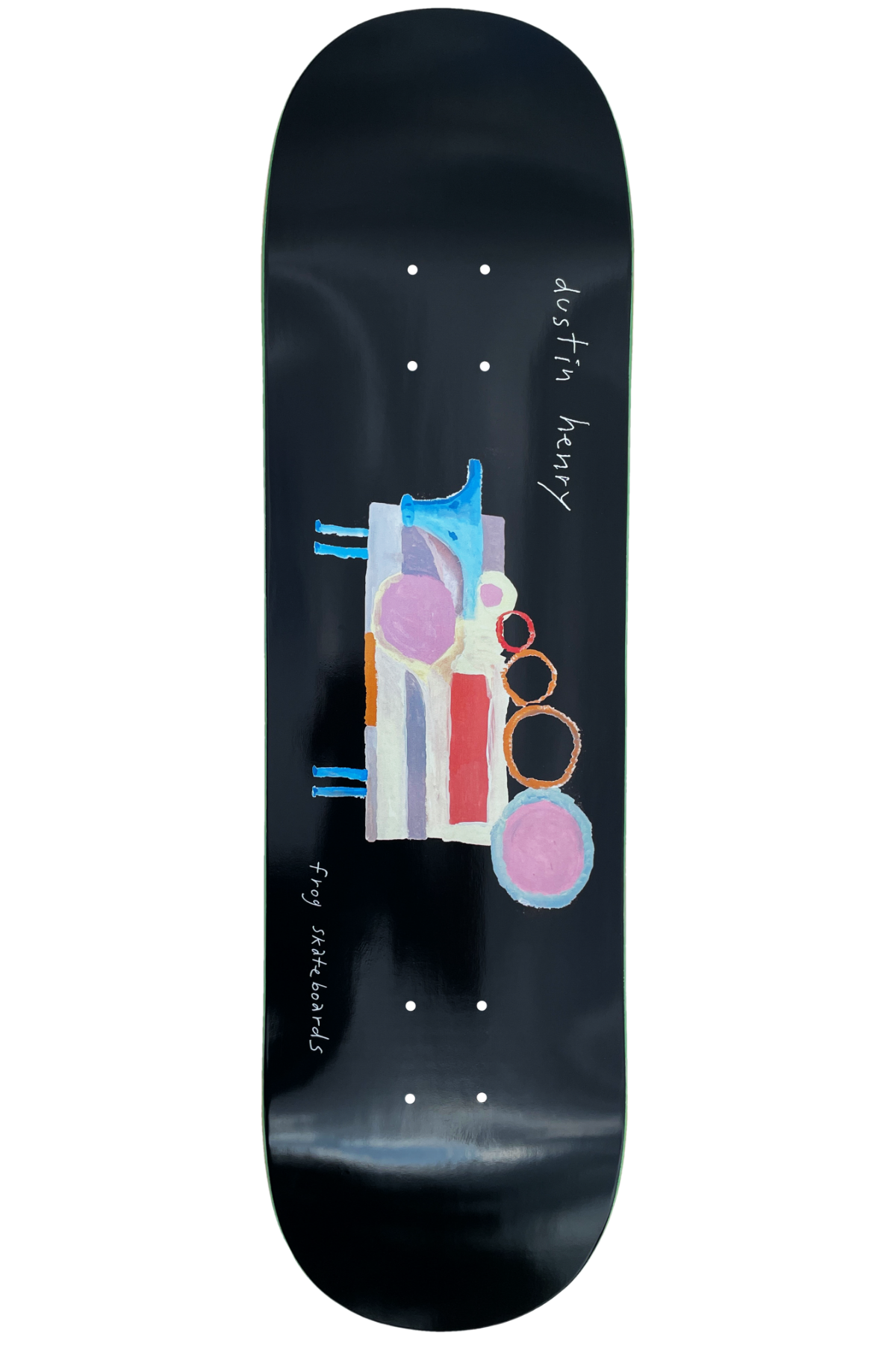 Frog Painted Cow Dustin Henry Skateboard Deck 8.25