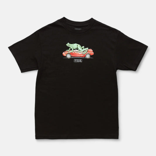 Baker Frog Fast Car T-Shirt Black