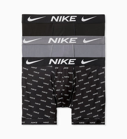 Nike Dri-Fit Essential Micro Boxer Brief Multi Black/Grey/Print 3-Pack