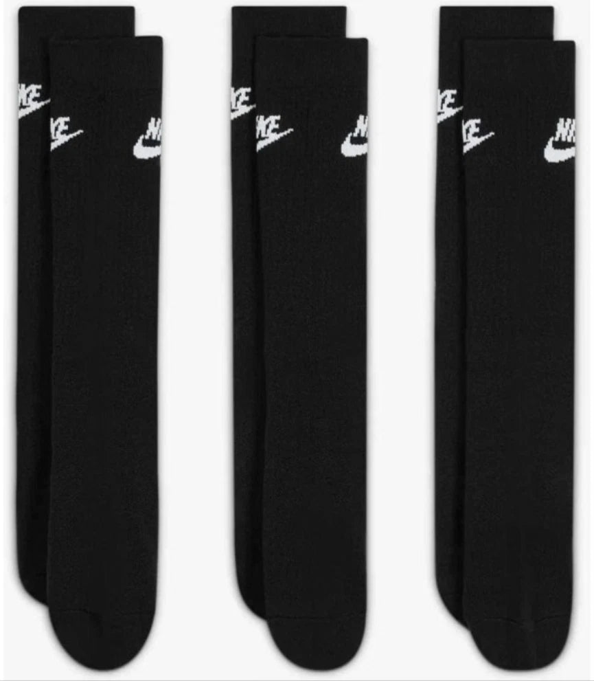 Nike Everyday Essential Dri-Fit Crew Socks Black 3-Pack