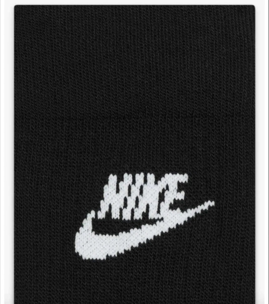 Nike Everyday Essential Dri-Fit Crew Socks Black 3-Pack