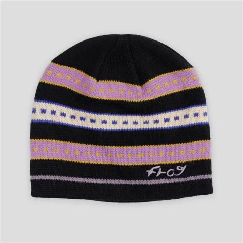 Frog Lost Beanie Black Purple