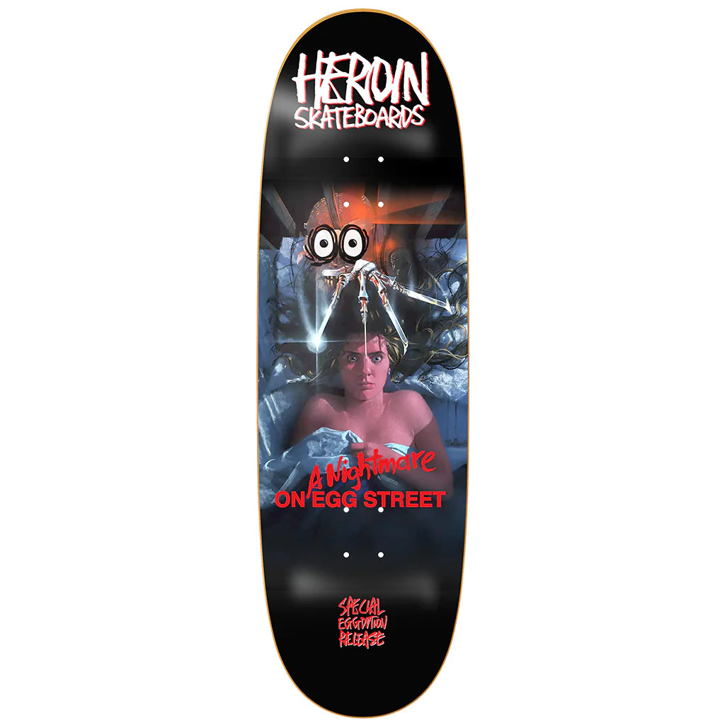 Heroin Nightmare On Egg Street Skateboard Deck 9.875