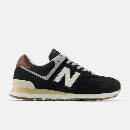 New Balance 574 Brown Silver Metallic