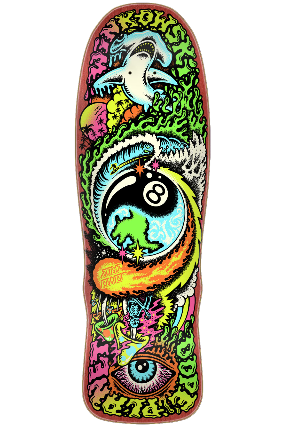 Santa Cruz Winkowski Dope Planet Micro Freaks Skateboard Deck 8.75in x 27.5
