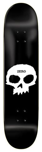 Zero Single Skull Skateboard Deck 8.12