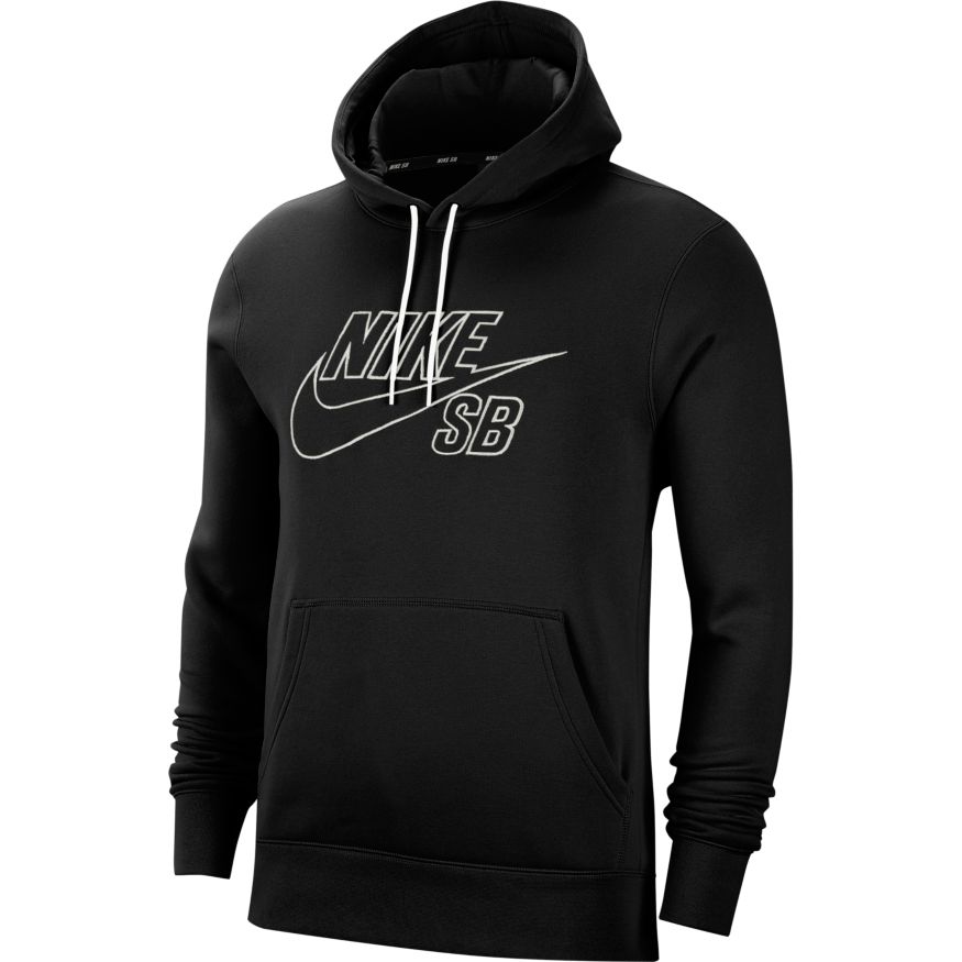Nike SB Pullover Skate Hoodie Black/White