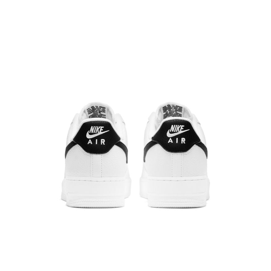 White af1 hotsell with black tick