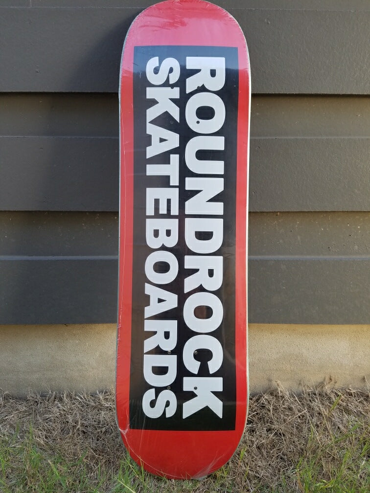 RRSB Round Rock Red Logo Skateboard Deck 8.5