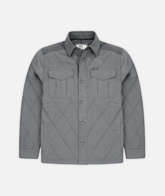 Jetty Dogwood Quilted Jacket Grey