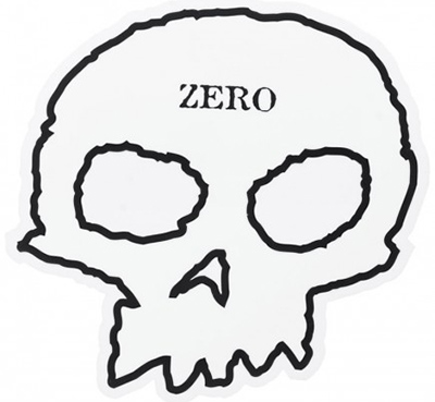 Zero Single Skull 3" Sticker