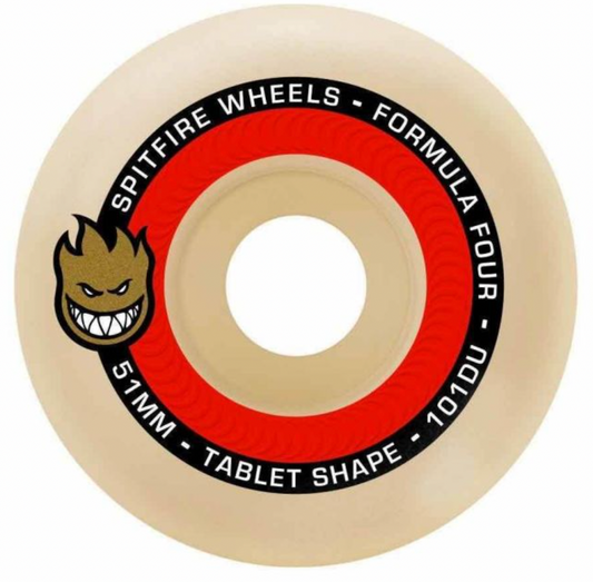Spitfire F4 101 Tablets Natural Skateboard Wheels 52mm