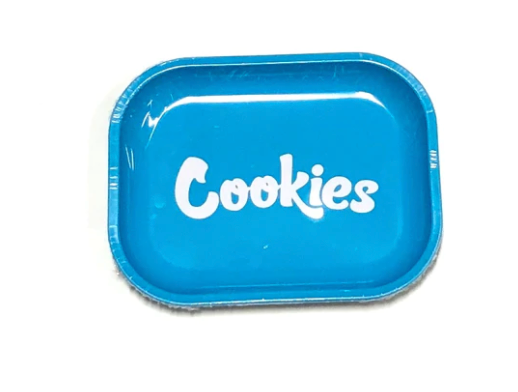 Cookies Small Blue Metal Tray
