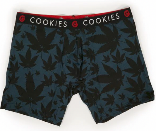 Cookies Men's Leaf Boxer Briefs Navy/Black