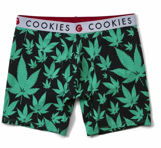 Cookies Men's Leaf Boxer Briefs Green/Black