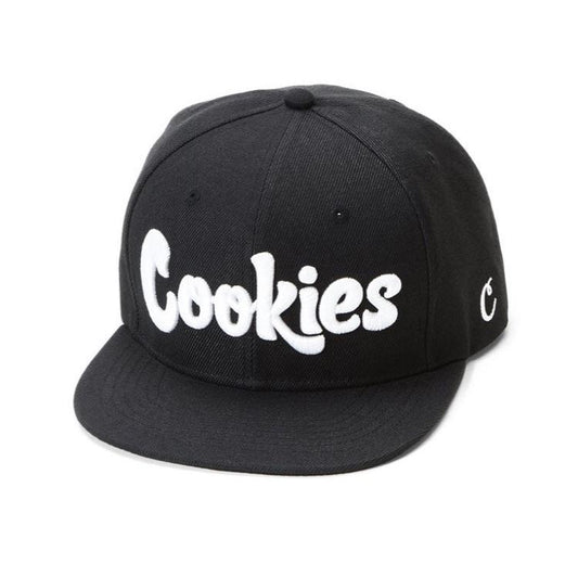 Cookies Original Logo SnapBack Hat Black White