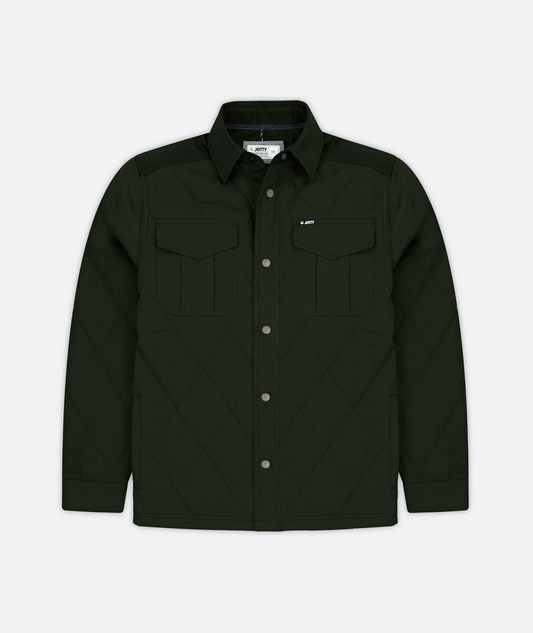 Jetty Dogwood Quilted Jacket Military Green