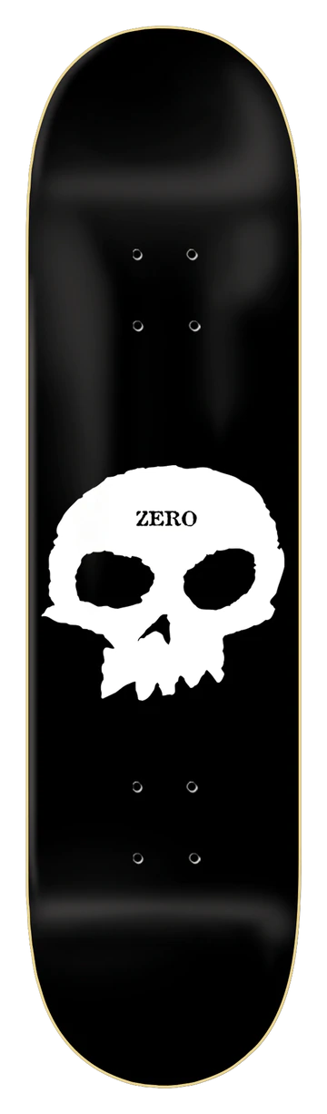 Zero Single Skull Skateboard Deck 8.0